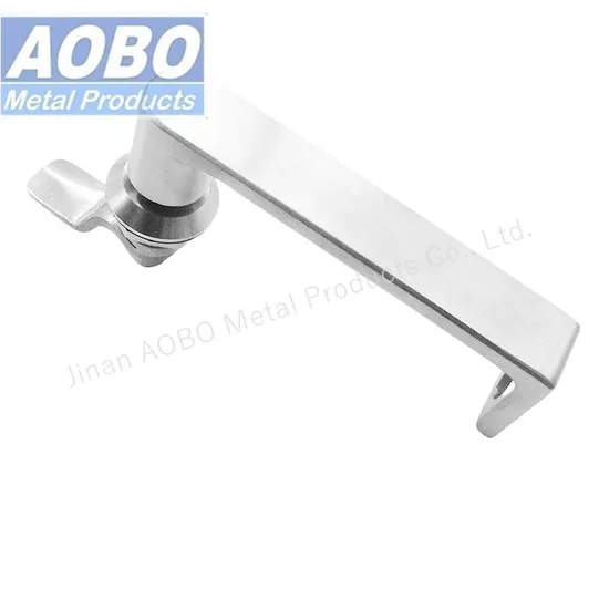 Aobo Padlockable L Shaped Separated Handle Padlock Industrial Electrical Cabinet Door Stainless Steel SS316 Handle Cam Lock