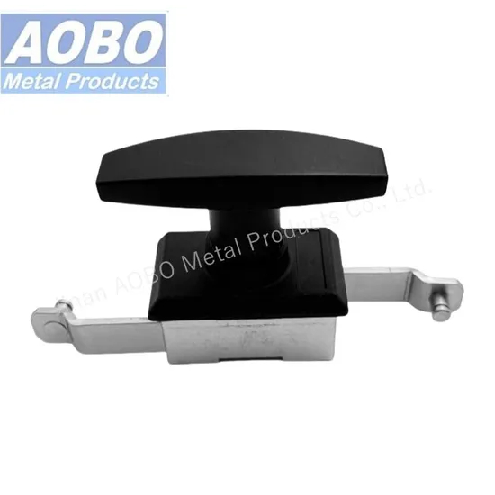 Aobo High Quality Distribution Cabinet Pull Rod Lock Black Switch Control Cabinet Lock Connecting Rod T Handle Lock