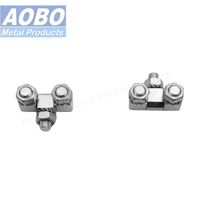 Aobo Factory High Quality Hinge Block Zinc Alloy Cabinet Furniture Screw on Hinge with Clamp Nuts