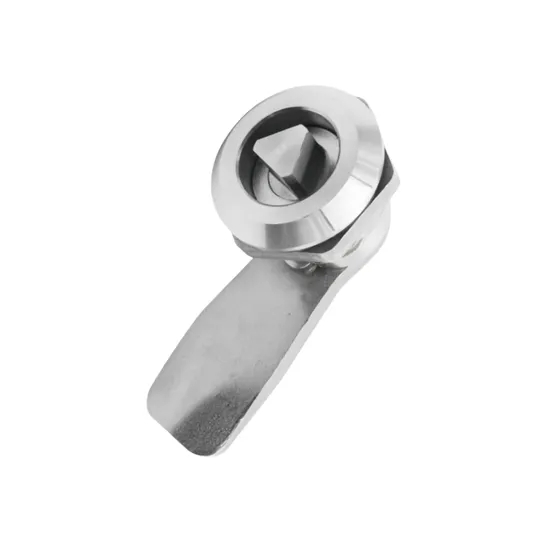 Aobo Cast CNC Machine Tool Process ISO9001 Quarter Turn Latch AISI316 Cabinet 8mm Triangle Cam Lock for Recydling Bin