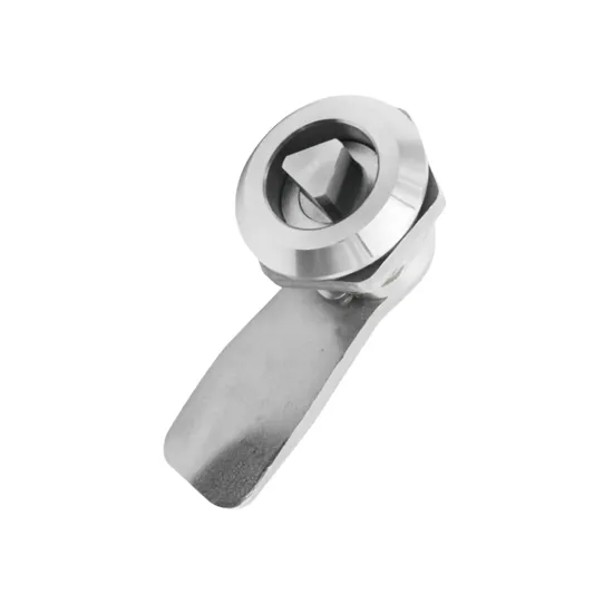 Aobo Cast CNC Machine Tool Process ISO9001 Quarter Turn Latch AISI316 Cabinet 8mm Triangle Cam Lock for Recydling Bin