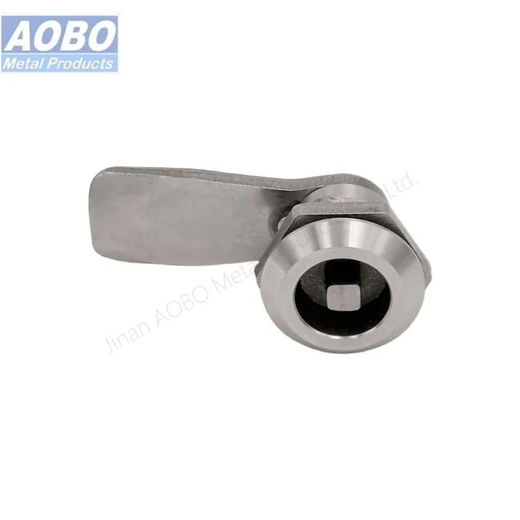 Aobo AISI316 Square Cam Lock Quarter Turn for High-Speed Rail Waterproof Parts Electrical Panel Cabinet