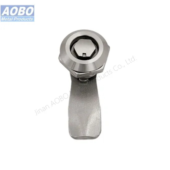 Aobo Durable Industrial High Speed Rail Safety Gate SUS316 Hexagon Male Insert Quarter Turn Waterproof IP65 Cam Lock