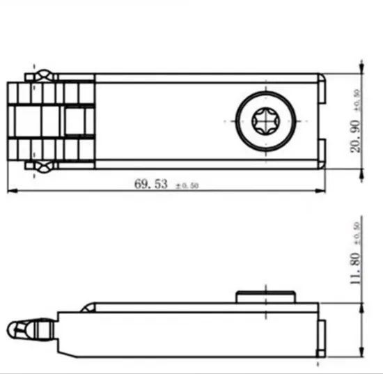 Double Clamp Steel Tension Lock for Exhibition Cabinets