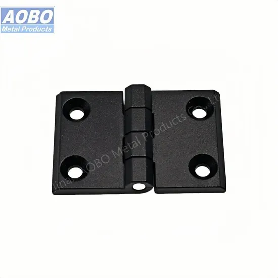 Aobo Flat Black Zinc Alloy Hinge with Countersunk Industry Cabinet Black Butt Hinge