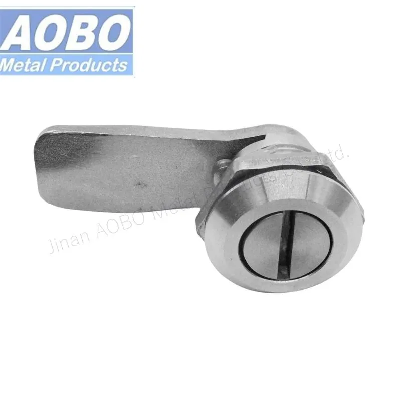 Factory Wholesale Stainless Steel 316 Slotted Recess Quarter Turn Compression Latch Cam Lock for Electric Cabinet