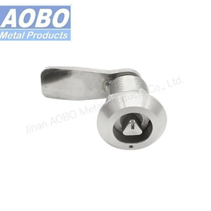 Aobo Factory Precision Casting Cabinet Door Panel Lock Compression Latch AISI316 Triangle Lock with Marking