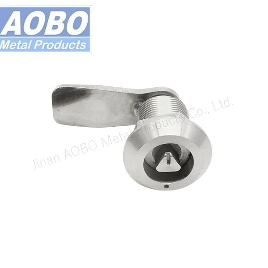 Aobo Factory Precision Casting Cabinet Door Panel Lock Compression Latch AISI316 Triangle Lock with Marking