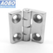 Stainelss Steel Casting Flat Hinge with 4 Holes for Electric Power Cabinet