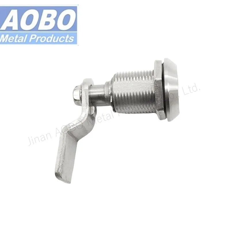 Aobo Industrial AISI316 Square 8mm Cylinder Compression Latch Waterproof IP65 Electrical Cabinet Cam Lock with Spring and Seal