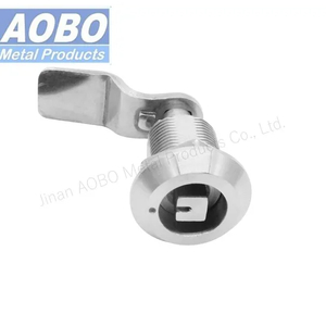 Aobo Industrial AISI316 Square 8mm Cylinder Compression Latch Waterproof IP65 Electrical Cabinet Cam Lock with Spring and Seal