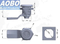 Aobo High Speed Railway Safety Gate AISI316 Lock Core Waterproof IP65 Quarter Turn Cam Lock