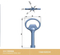 Stainless Steel 304 Quarter Turn Cam Lock Triangular Square Slot Key