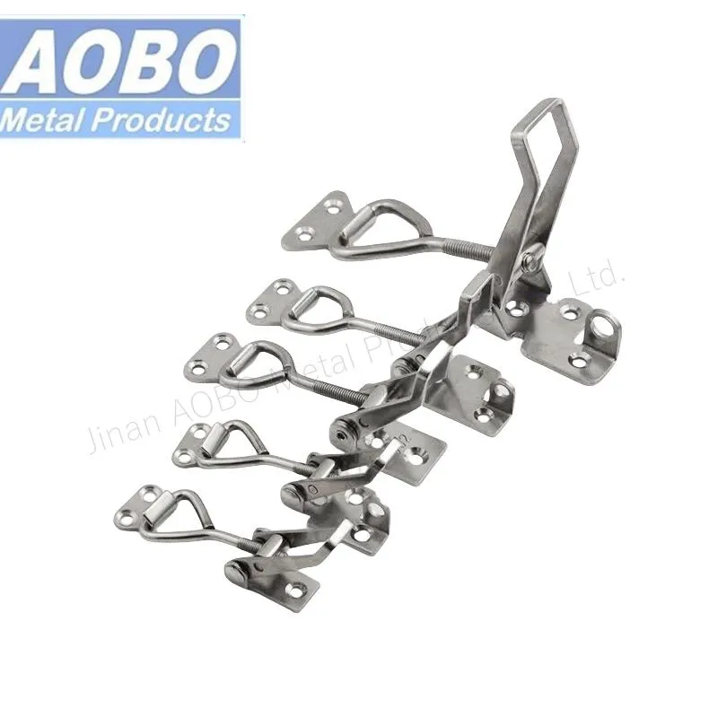 Aobo Stainless Steel Accessories Chest Trunk Latch Catch Hasp Adjustable Box Clamp Toggle Latch