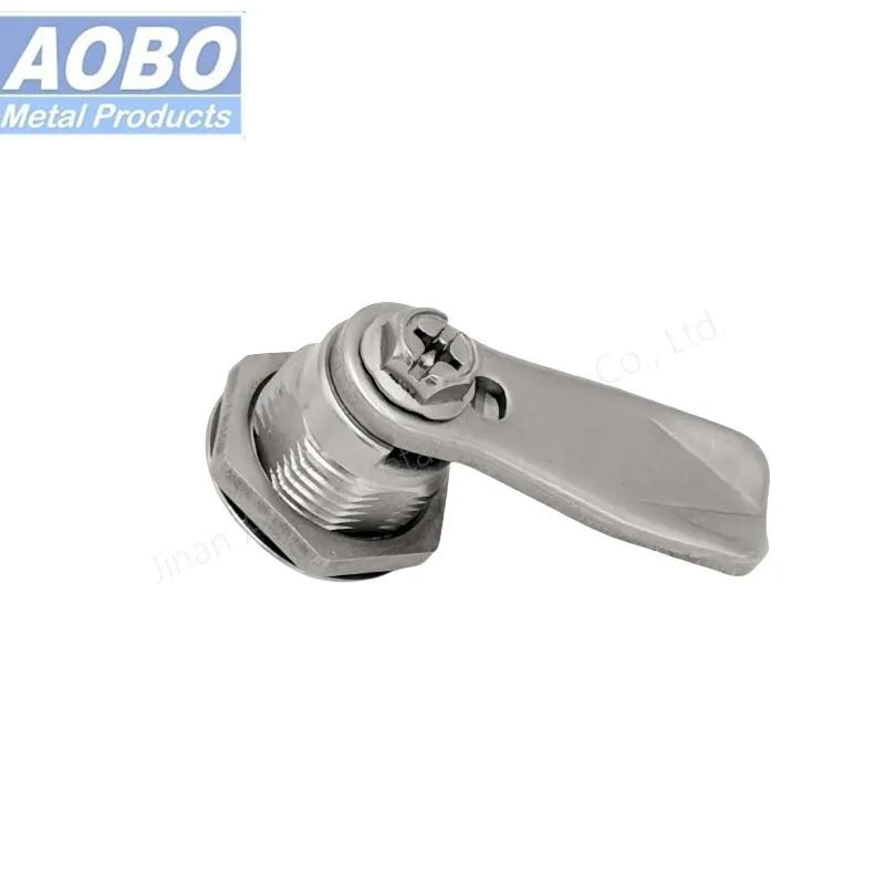 Aobo Electrical Cabinet Cam Nut Lock SUS316 Double Bit Insert Distribution Cabinet Quarter Turn Knob Cam Lock