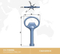 Aobo Stainless Steel Universal Multifunction Wrench Metro Trains Key Lock Elevator Door Electric Cabinet Key