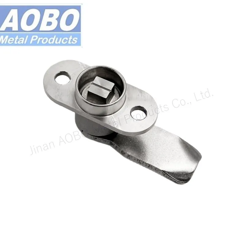 Aobo High-Quality Distribution Cabinet Door Quarter Turn SUS316 Square Insret Cam Lock with Holes