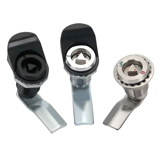 Aobo Zinc Alloy Triangular Quarter Turn Cam Lock Electric Cabinet with Key for Chassis Cabinet Door Lock